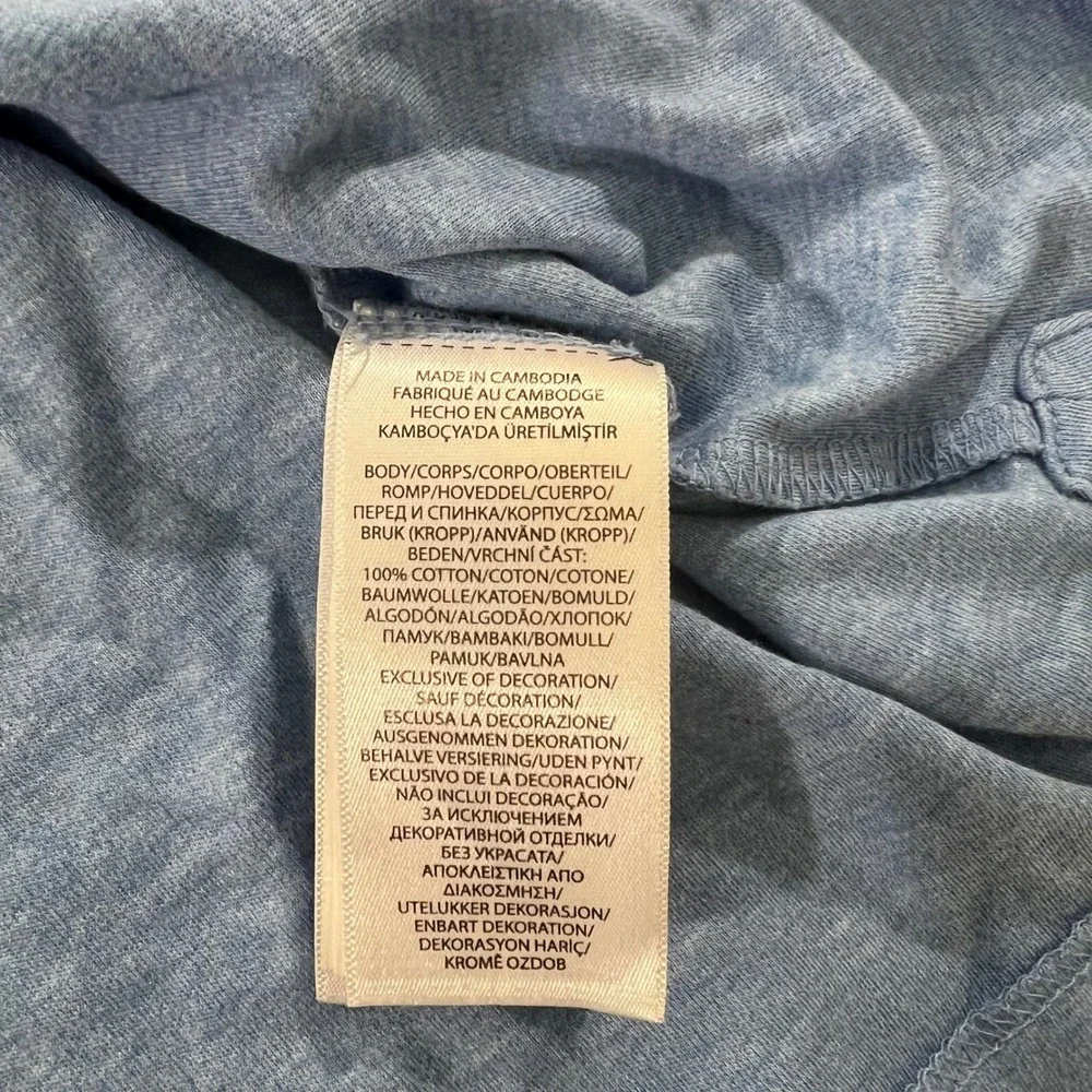 Polo Ralph Lauren Polo Shirt Mens XL Blue Custom Slim Fit Multi Color Pony Logo
